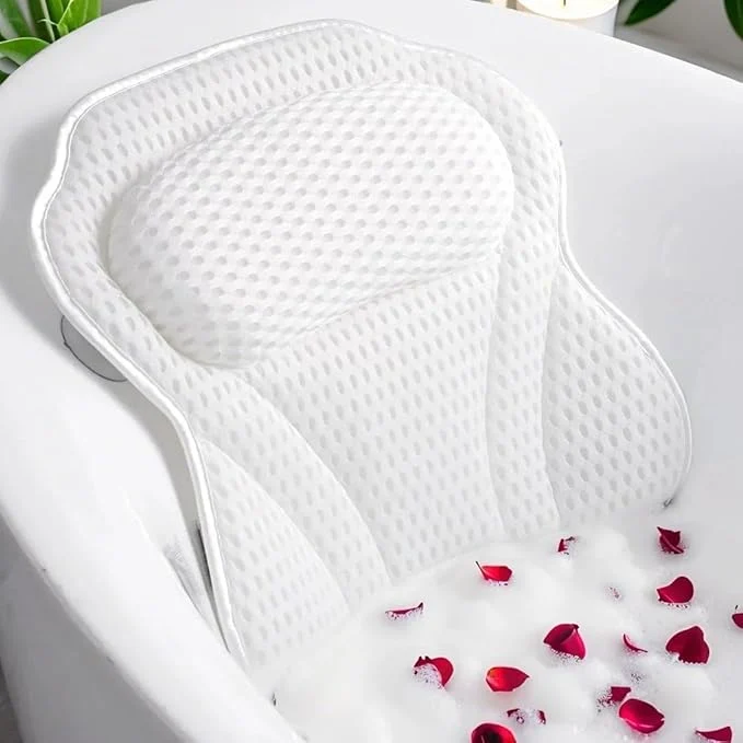 Official Bath Pillow Luxury Bathtub Pillow 4D Bath Tub Pillows Expertly Made