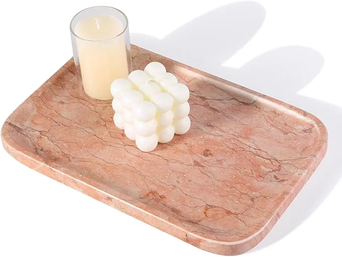 Carefully Designed Karibiber Marble Vanity Tray Bathroom Tray Relaxed