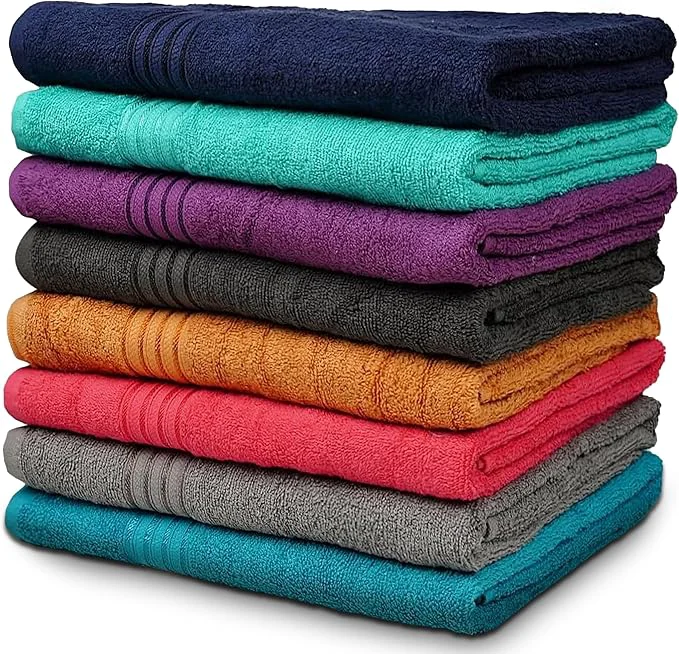 Trusted ZUPERIA Premium Multicolor Bath Towels Set of 8 Pure Cotton Shower Towels Proven