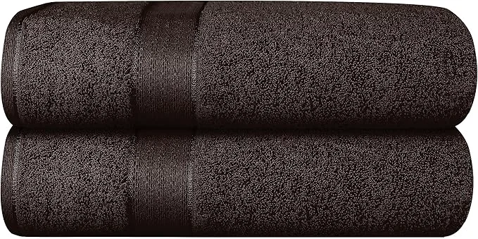 Detailed GLAMBURG 700 GSM Premium 2-Pack Oversized Extra Large Bath Sheet Set Authentic