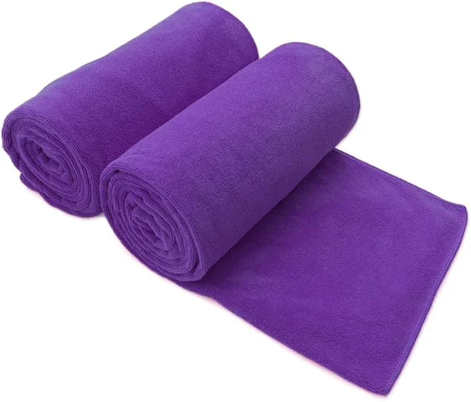 Green JML Microfiber Bath Towels 2 Pack Large Microfiber Towel Traditional