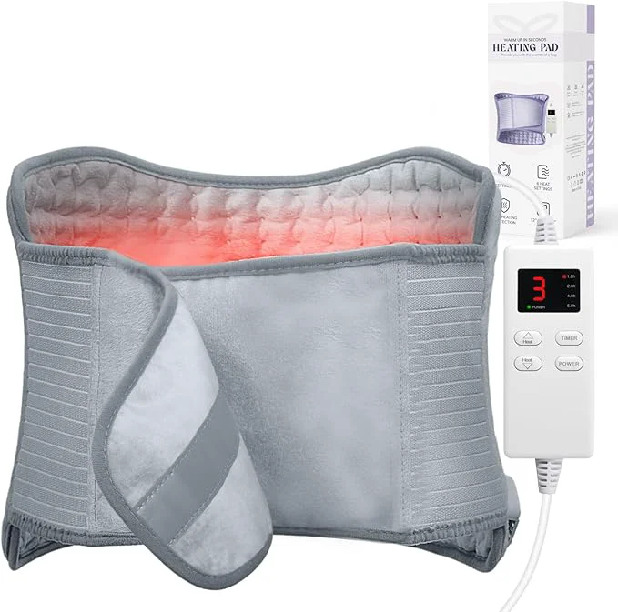 Premium Electric Waist Heating Pad for Cramps and Back Relief Unique