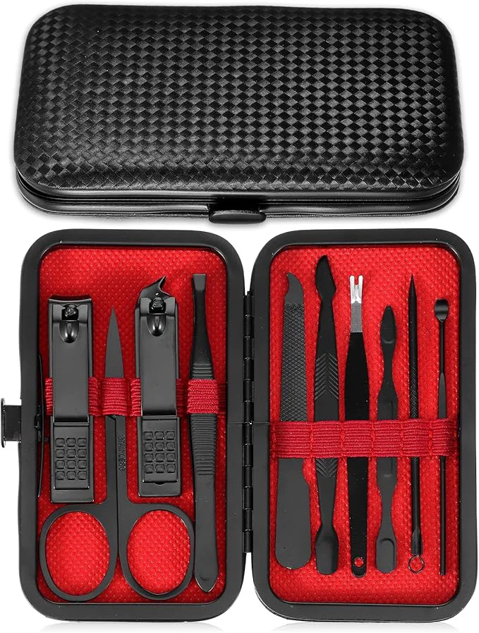 Trendy Manicure Nail Clippers Sets Stainless Steel Nail Grooming Cutter Kit Travel Modern