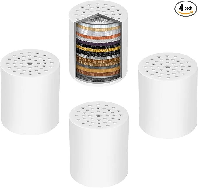 Lightweight Universal Shower Filter Cartridge 4 Pack 20 Stage Shower Head Quality
