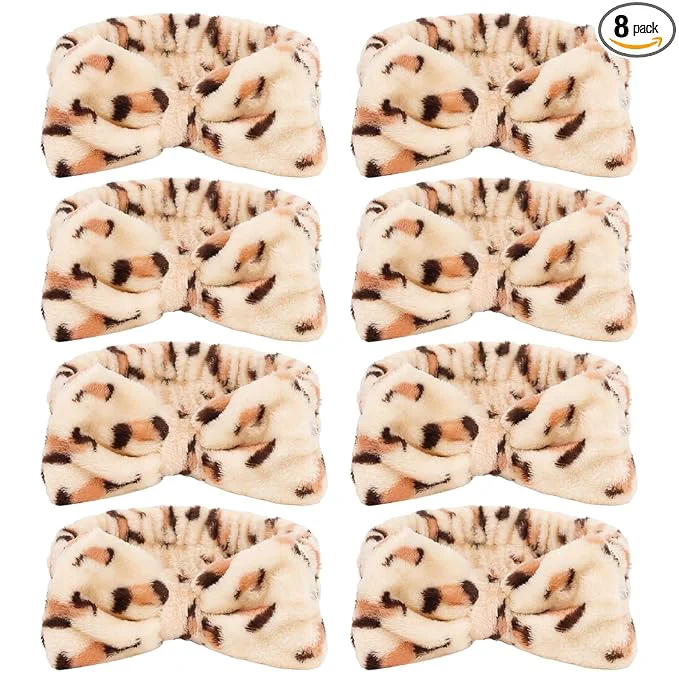 Premium CIEHER Leopard Print Spa Headbands Quality
