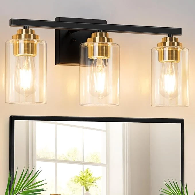 Soft 3-Light Bathroom Light Fixtures Classic Wall Light Fixture Official