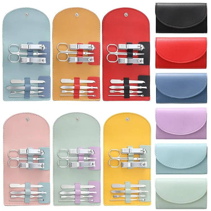 Specialty 12 Set Manicure Set Bulk Mini Manicure Nail Clipper Kit 7 in 1 Stainless Steel Artisan