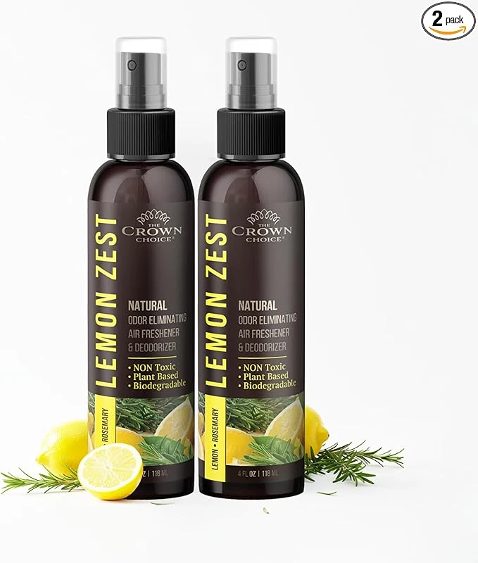 Innovative Non-Toxic Odor Eliminator Natural Citrus Lemon Zest Air Freshener Spray Powerful