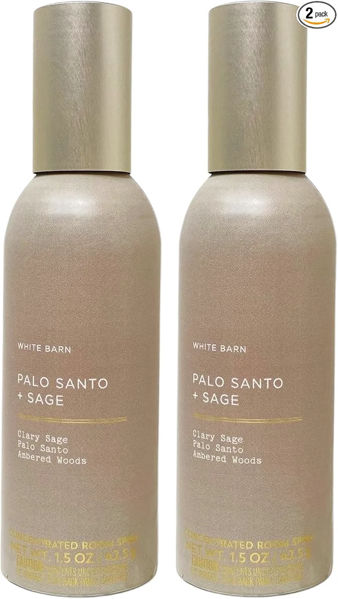Classic Bath Body Works Palo Santo Sage 2 Pack Concentrated Room Spray Enhanced