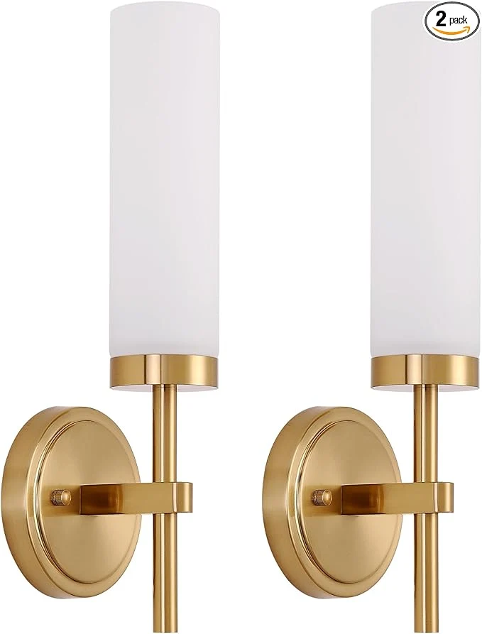 Sustainable Gold Bathroom Wall Sconces Set of 2 Modern Sconces Wall Lighting Vanity Light Exclusive