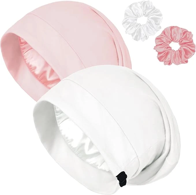 Powerful Satin Bonnet for Sleeping Night Cap Adjustable Satin Lined Silk Bonnets Sleep High-Grade