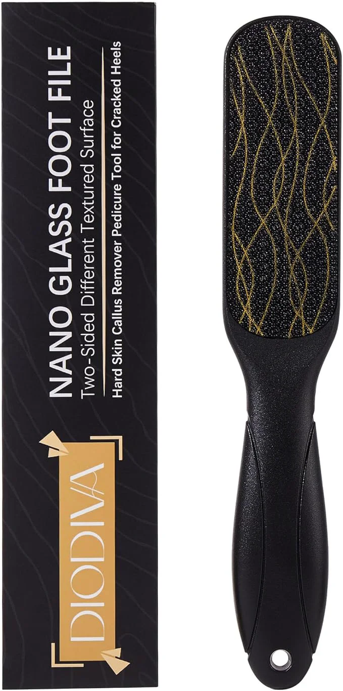 Reusable Nano Glass Foot File Double-Sided Foot Callus Remover Feet Scrubber Hard Verified