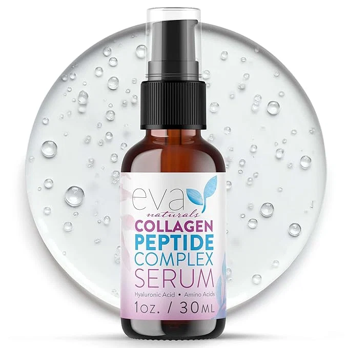 Premium Eva Naturals Multi Peptide Face Serum – Anti Aging Collagen Peptides High-Quality