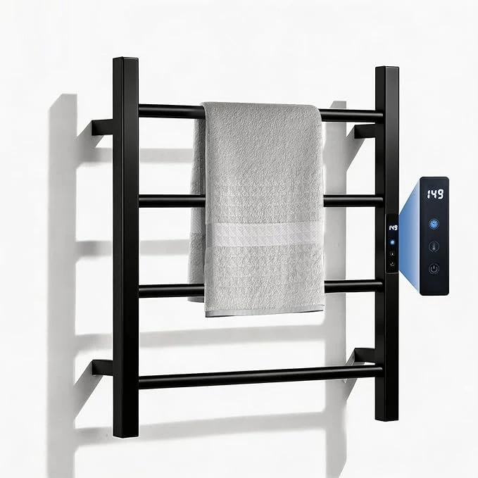 Dependable Heated Towel Racks for Bathroom Hot Towel Warmer 4 Bars Lightweight