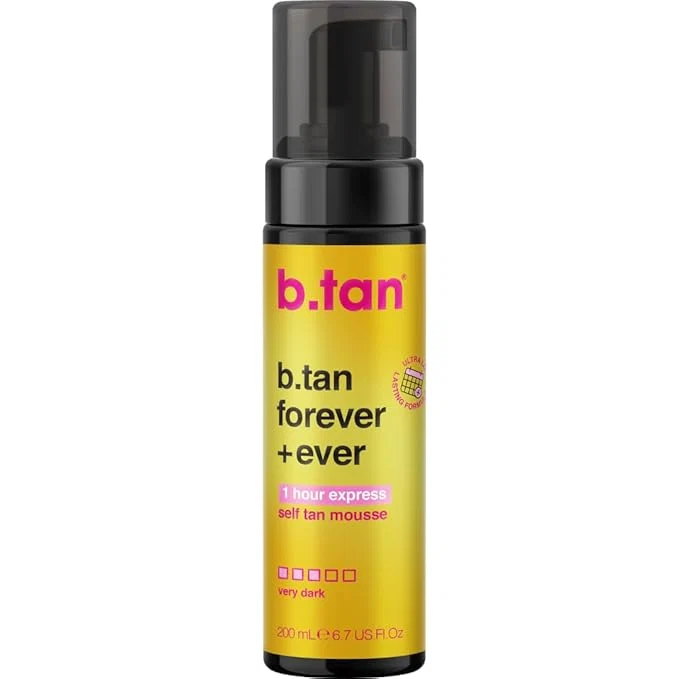 Authentic b.tan Ultra Long Lasting Self Tanner Mousse Ever Safe