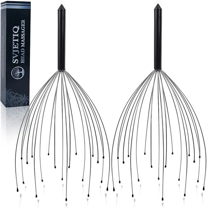 World-Class Svjetiq 2 Pack Head Massager Scalp Massager 20 Fingers Handheld Scalp Scratcher Consistent