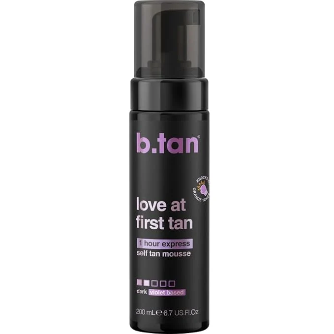 Luxury b.tan Violet Base Self Tanner Mousse Love At First Tan Premium Material