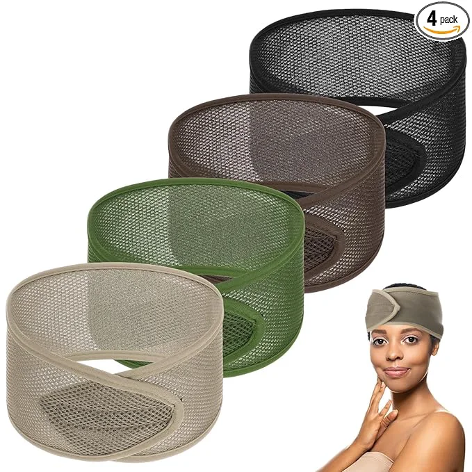 Prestigious CIATBYYJ 4Pcs Mesh Hair Wraps for Black Women Adjustable Soft Meshs Head Wraps Carefully Designed
