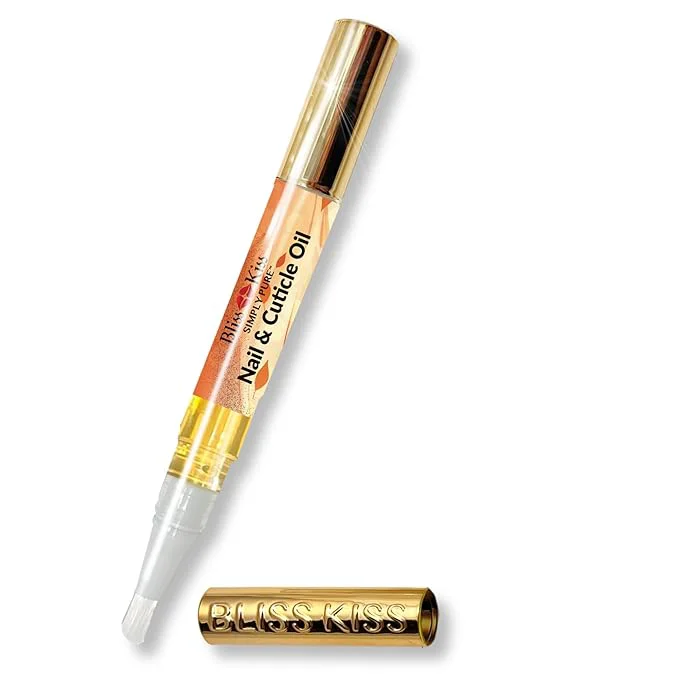 Reusable Bliss Kiss 1 Pumpkin Spice Latte Fragrance Nail Oil Cuticle Pen w Vitamin E Lightweight