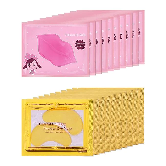 Practical 20 Pairs Lip Mask Eye Mask Under Eye Patches Lip Mask Skincare Bridesmaid Luxury