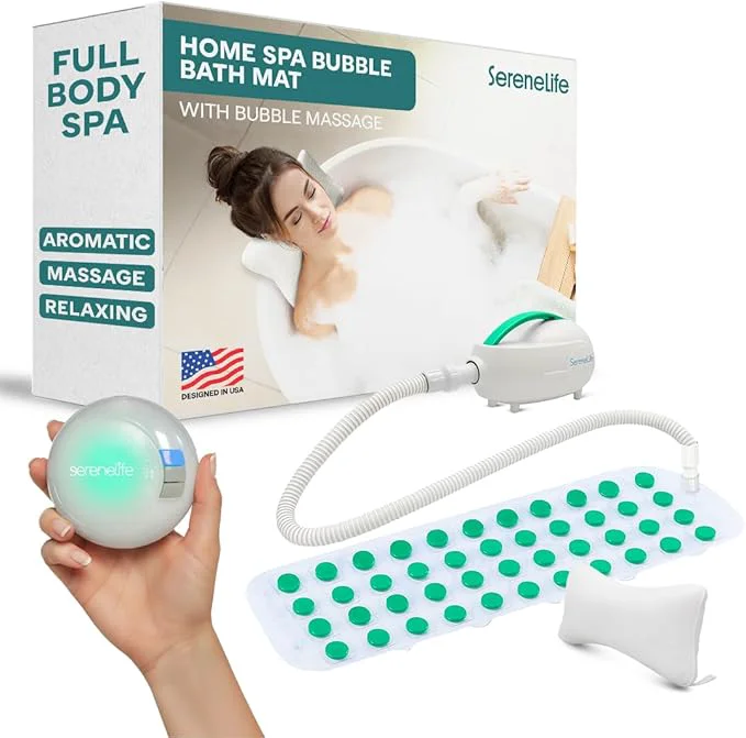 World-Class SereneLife Bubble Bath Mat Secure