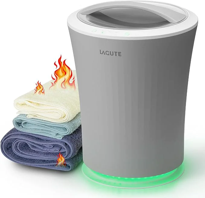 Prestigious Lagute 20L Towel Warmer for Bathroom 3-Level Timer Warning Alarm RGB Light Fine Crafted
