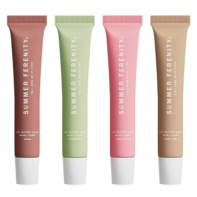 First-Class 4 PCS Summer Lip Balm Tinted Lip Butter Balm Luxury