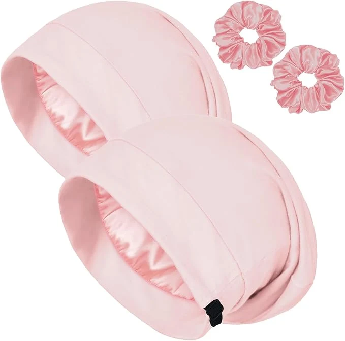 Durable Satin Bonnet for Sleeping Night Cap Adjustable Satin Lined Silk Bonnets Sleep Eco-Friendly