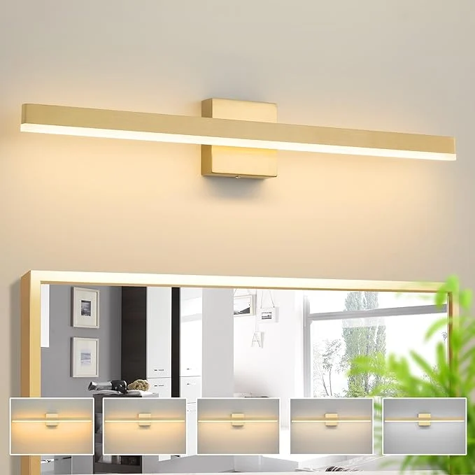 Proven Gold Bathroom Vanity Light 31.5 inch 26W Dimmable 5CCT LED Modern Bathroom Innovative