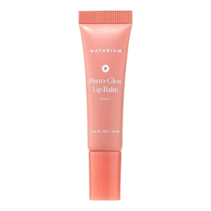 Fine Naturium Phyto-Glow Lip Balm 0.34 oz Peach Pure