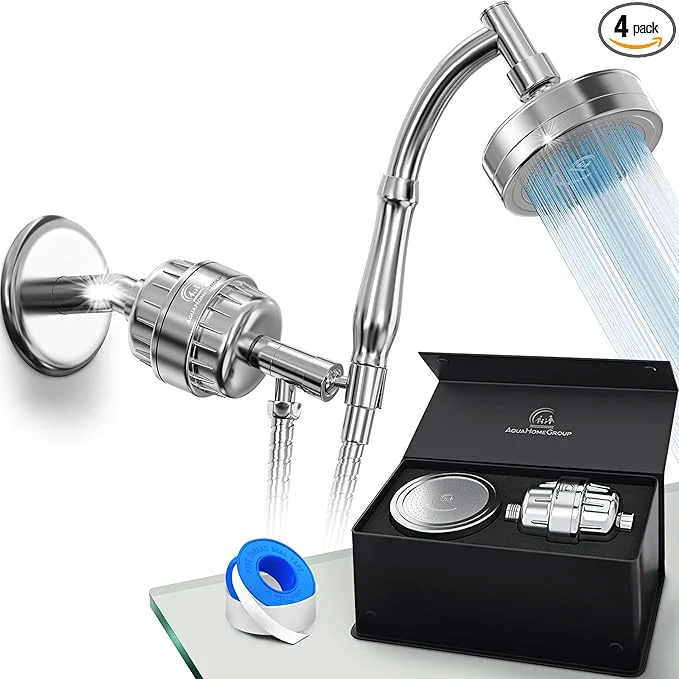 Consistent Filtered Handheld Shower Head 20 Stage Shower Filter Convenient
