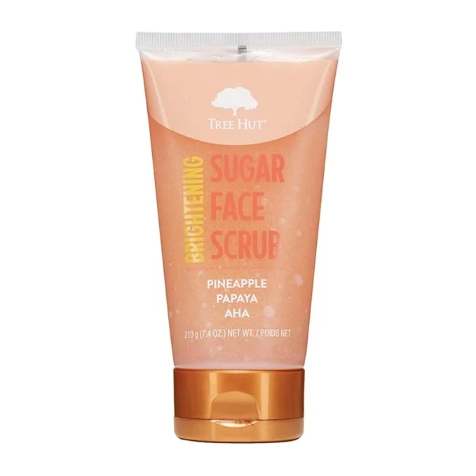 Professional Tree Hut Pineapple Papaya Brightening Face Scrub Deep Cleans Pores to Minimalist