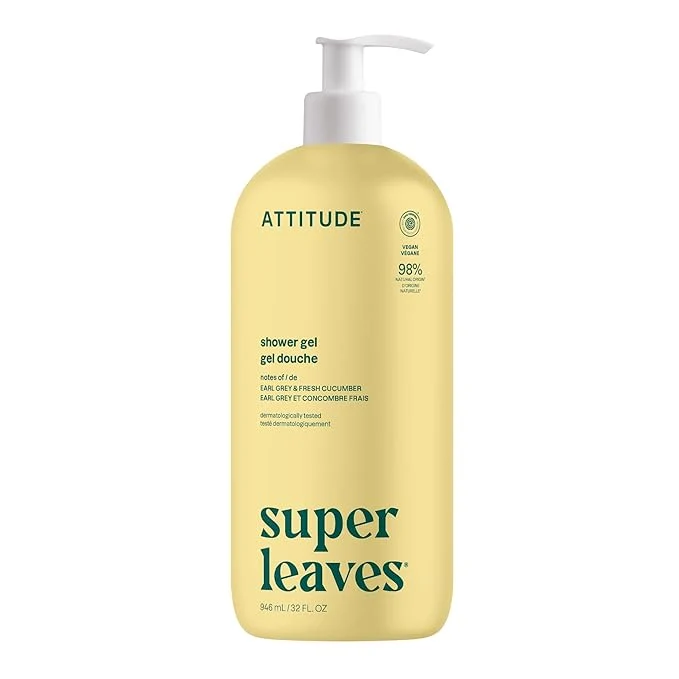 Genuine ATTITUDE Body Wash EWG Shower Gel Dermatologically Tested Plant and Unique