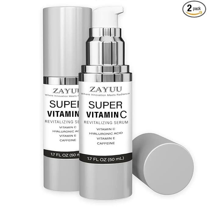 Professional Super Vitamin C Serum 2-Pack — Hydrating Brightening Face Serum High-Quality