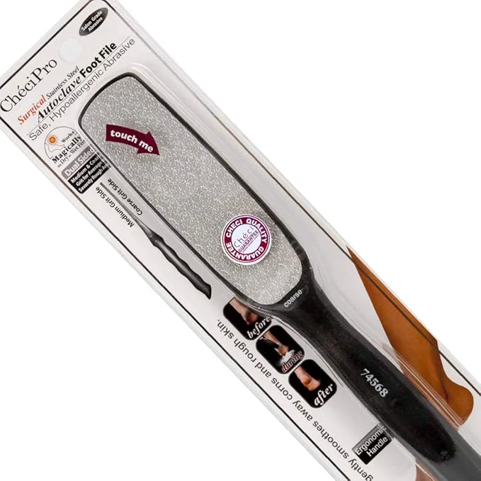 Comfortable Checi Autoclave Sanitize and Sterilize Dual Coarse and Medium Foot File Carded Sustainable