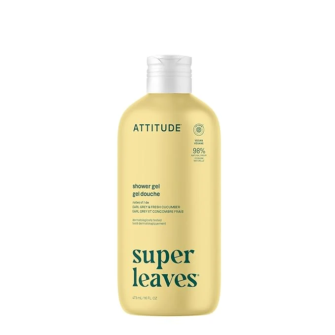 Pure ATTITUDE Body Wash EWG Shower Gel Dermatologically Tested Plant and Sophisticated