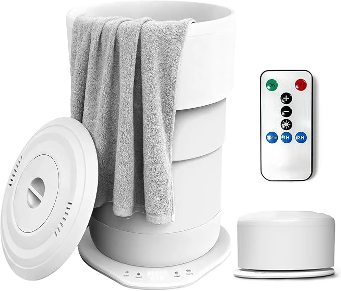 Specialty Ann Katy Towel Warmer Bucket for Bathroom – 23L Large Capacity Hot Towel Heater Minimalist