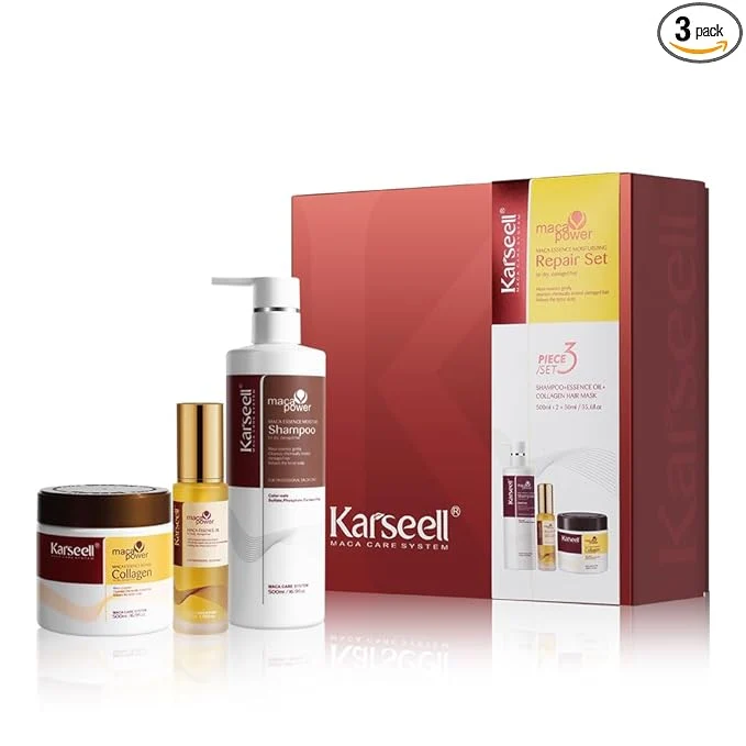 Environmentally Friendly Karseell Collagen Hair Treatment Set Deep Repair Collagen Hair Mask Shampoo Dependable