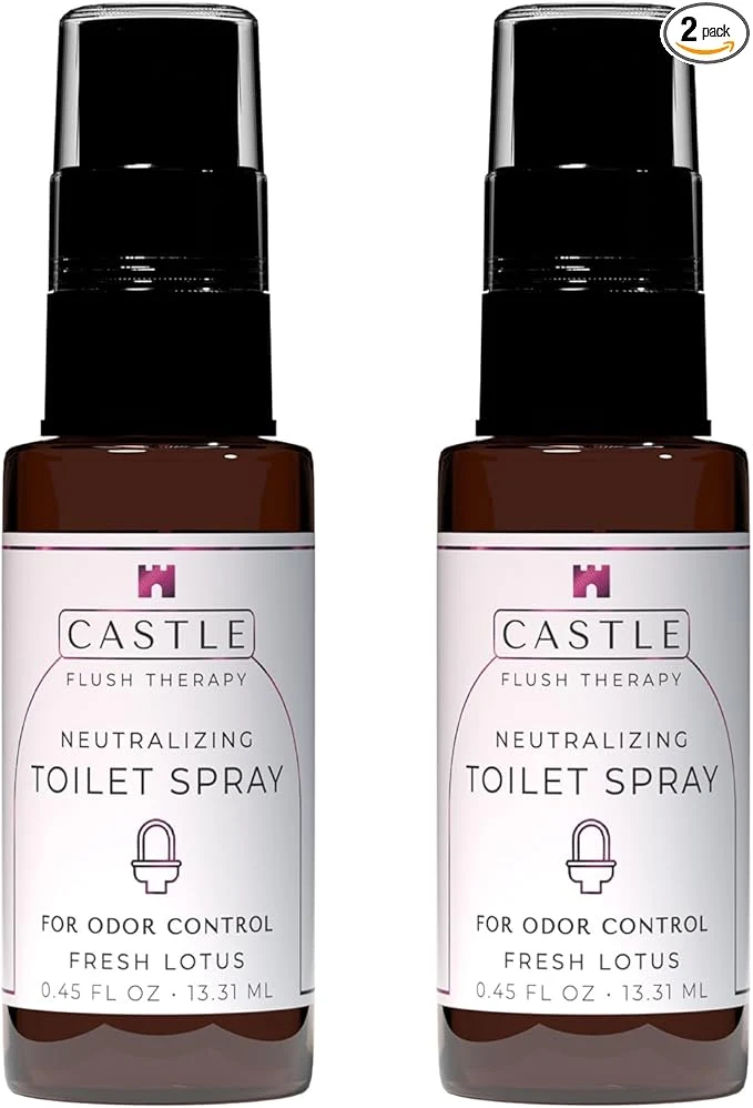 Fashionable Castle Flush Therapy Neutralizing Toilet Spray Odor Control Mist Over the Healthy