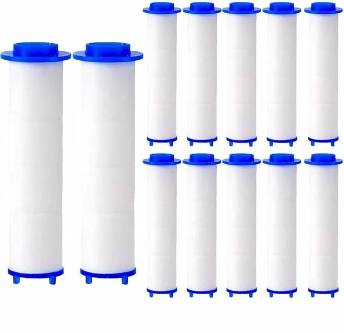 Carefully Designed 12Pcs 3.34×0.94 Inch Ion Shower Dropse Head Filter PP Cotton Breathable