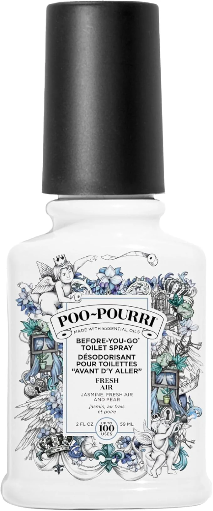 Sustainable Poo-Pourri Before-You-Go Toilet Spray Fresh Air 2 Fl Oz Specialty