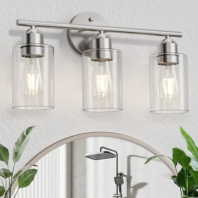 Original Design Espird Bathroom Vanity Light Fixtures Brushed Nickel 3 Lights Bathroom Over Casual