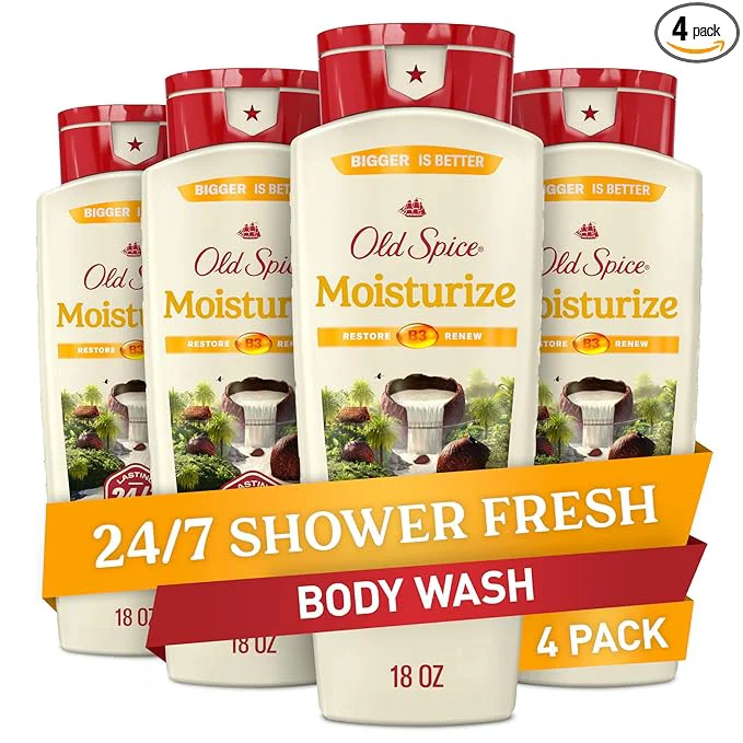 Expertly Made Old Spice Cleansing Body Wash for Men 24 7 Shower Fresh Natural