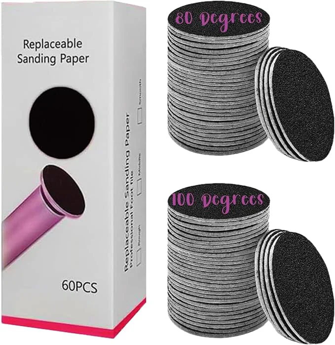 Contemporary 60 Pieces Sandpaper Disks Set Discs Authentic
