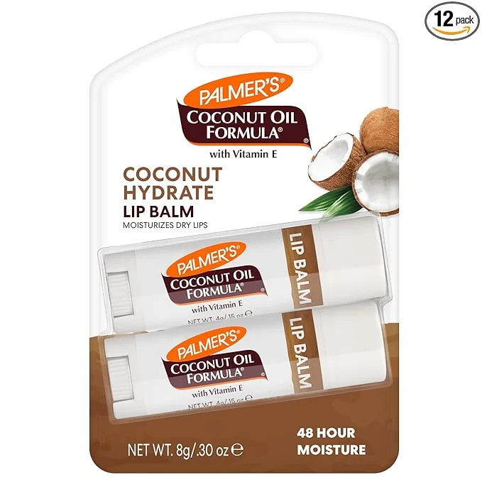 Secure Palmer’s Coconut Oil Formula Lip Balm Duo All-Day Moisturization Hydrates Dry Exceptional