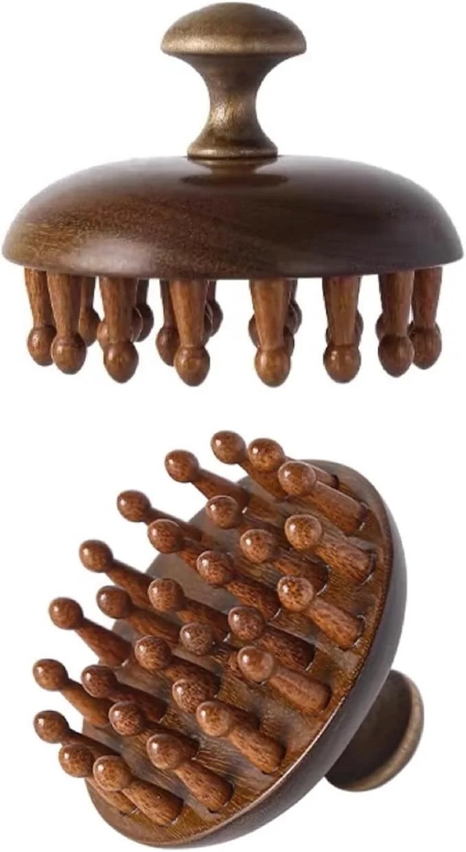 Eco-Friendly Wooden Scalp Massager｜Bamboo Brush Contemporary