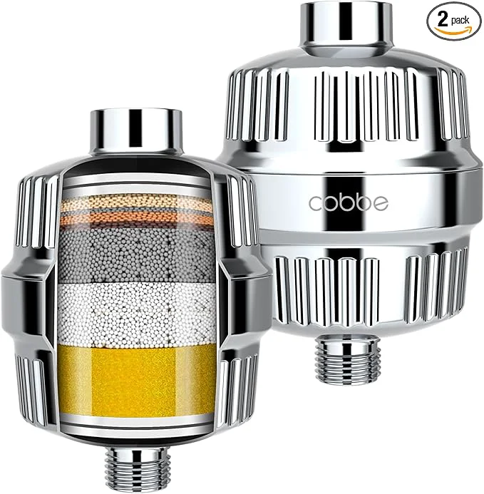 Functional Cobbe HD HEAVY DUTY High Output Shower Filter 2 Pack – 99 REMOVAL Shower Head Smooth