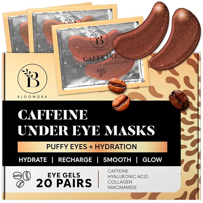 Green BLOOMORA Caffeine Under Eye Patches Modern
