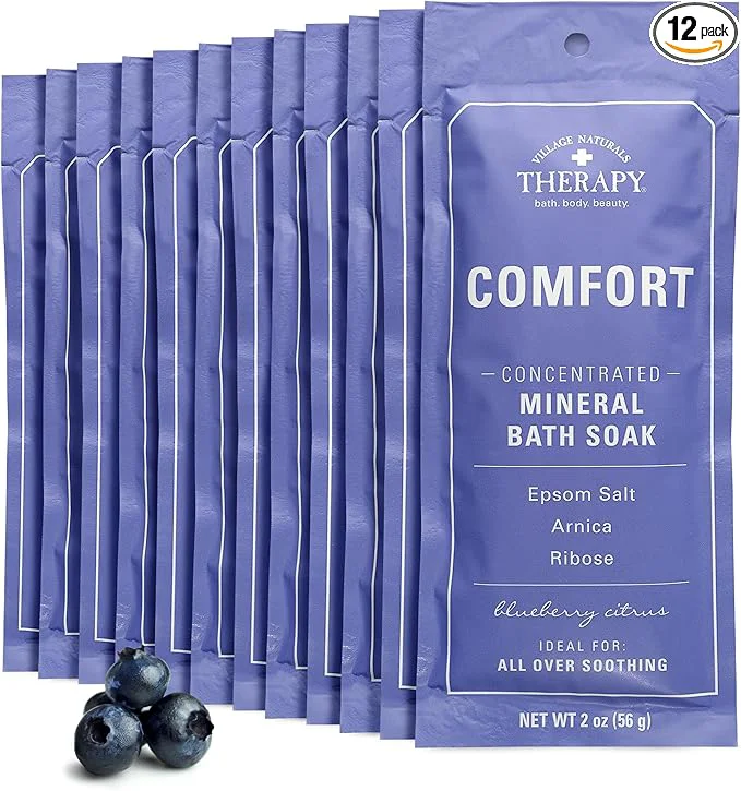 Healthy Village Naturals Therapy Comfort Concentrated Mineral Bath Soak 2 Oz Organic