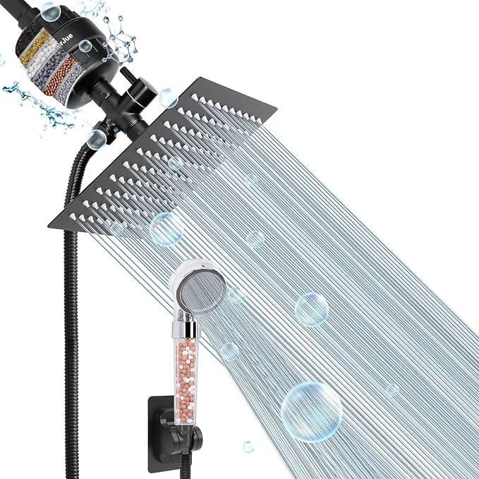 First-Class HarJue Filter Shower Head High Pressure 8 Inch Rainfull Specialty